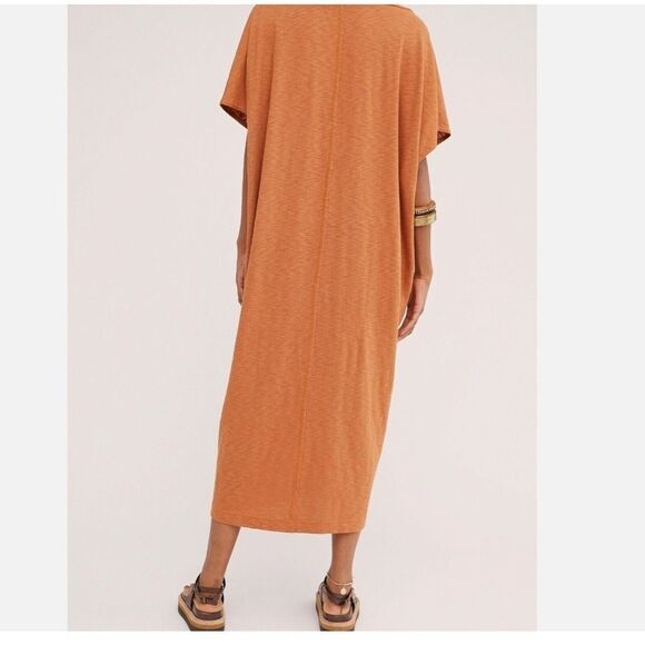 Free People Beach Sunshower Maxi Dress Size S Orange Rust - Picture 3 of 10